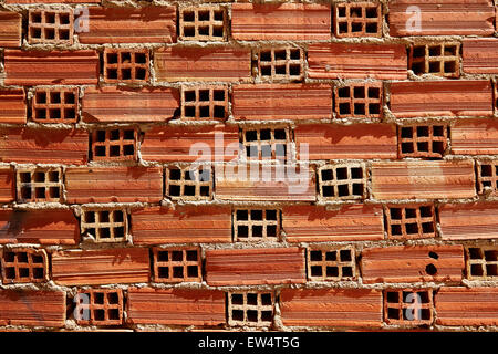 Airbrick Ziegel Brickwall Textur Wand Muster Hintergrund Stockfoto