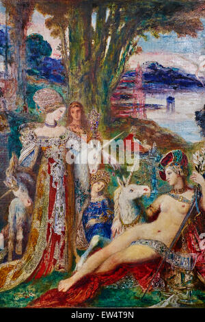 Frankreich, Paris, Gustave Moreau Museum "Les Licornes" Stockfoto