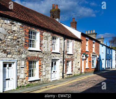 Yarmouth ist eine der kleinsten Städte im Vereinigten Königreich. Es hatte nur 791compared mit 600 100 Jahren 2001 Einwohner Stockfoto