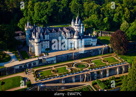 Frankreich, Indre et Loire (Department), Loire-Tal (Unesco Weltkulturerbe), Schloss Ussé, Charles Perrault schrieb "Dornröschen" Stockfoto
