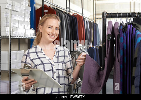 Geschäftsfrau auf Line-Mode-Business Stockfoto