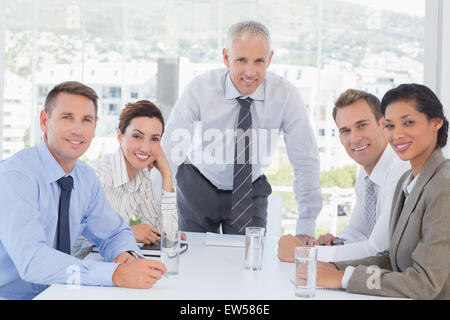 Business-Team mit einem Treffen Stockfoto