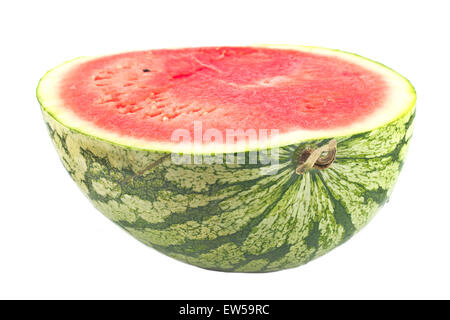 Wassermelone Stück isoliert auf weiss Stockfoto