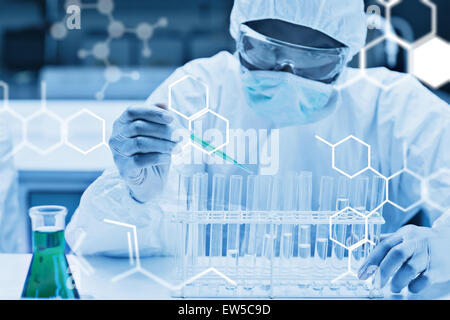 Zusammengesetztes Bild der Wissenschaft-Grafik Stockfoto