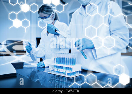 Zusammengesetztes Bild der Wissenschaft-Grafik Stockfoto