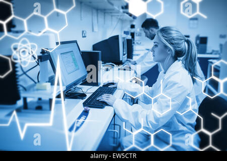 Zusammengesetztes Bild der Wissenschaft-Grafik Stockfoto