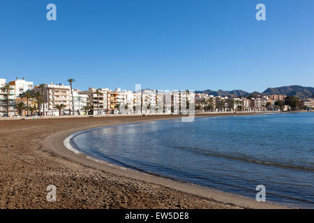 Strand in Puerto de Mazarron, Provinz Murcia, Spanien Stockfoto