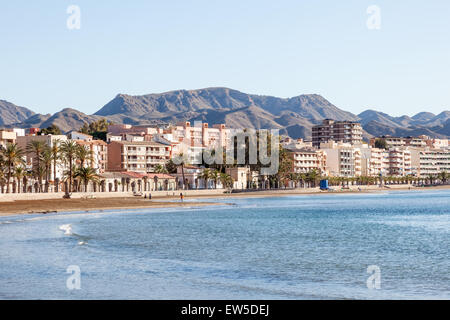 Strand in Puerto de Mazarron, Provinz Murcia, Spanien Stockfoto