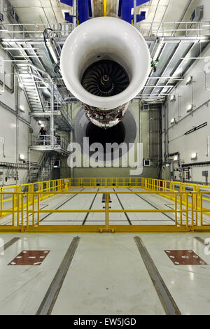 Mahlow, Deutschland, neue Flugzeuge Motor Versuchsanlage von Rolls-Royce Deutschland Stockfoto