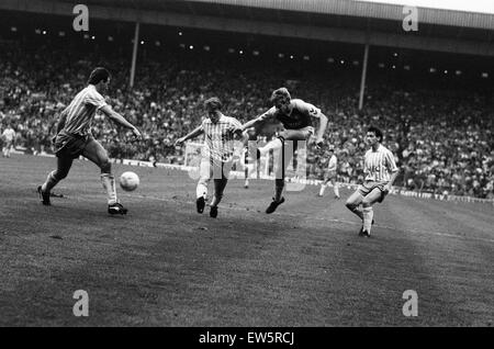 Divison ein Spiel Aston Villa 6-2 Everton gehalten im Villa Park. 5. November 1989. Stockfoto