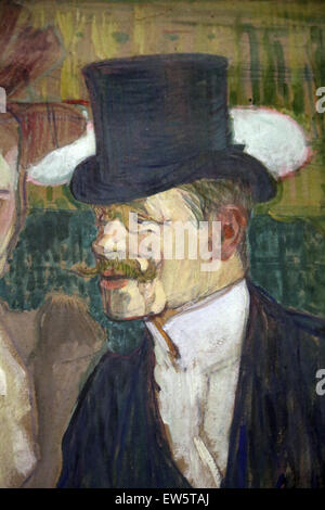 Henri de Toulouse-Lautrec (1864-1901). Der Engländer (William Tom Warrener, 1861-1934) im Moulin Rouge, 1892. Öl auf Cardbo Stockfoto