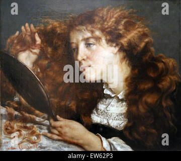 Gustave Courbet (1819-1877). Französischer Maler. Jo, La Belle Irlandaise, 1865-66. Öl auf Leinwand. Metropolitan Museum of Art. NY. UNS Stockfoto