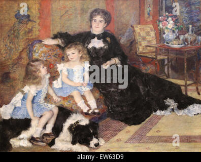 Auguste Renoir (1841-1919). Französischer Maler. Madamme Georges Charpentier und ihre Kinder, 1878. Öl auf Leinwand. Metropolitan Muse Stockfoto