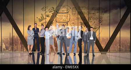 Zusammengesetztes Bild von Geschäftsleuten Stockfoto