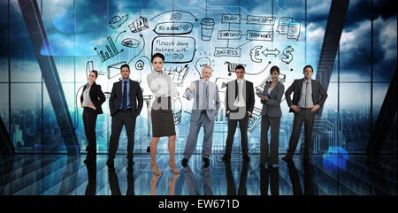 Zusammengesetztes Bild von Geschäftsleuten Stockfoto