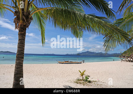 Malcapua Strand, Coron, Philippinen Stockfoto