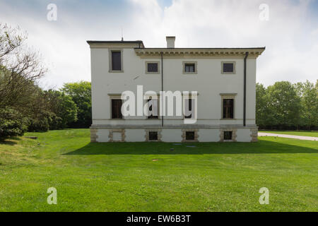 Die Villa Pisani Bonetti ist eine Patriziervilla, entworfen von Andrea Palladio, befindet sich in Bagnolo, einem Weiler in der Comune Lonigo in der Region Venetien in Italien. Stockfoto