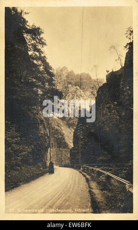 Der Schweiz Hirschsprung (Schwarzwald) herum, um 1900 Stockfoto