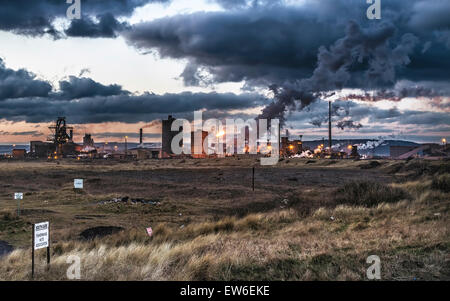 Teeside Stahlwerk in Nordengland Stockfoto