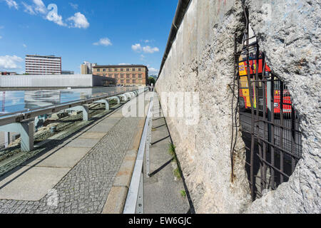 Topographie des Terrors, Dokumentation Zentrum des Nazi-Terrors, Berliner Mauer, Berlin, Deutschland Stockfoto