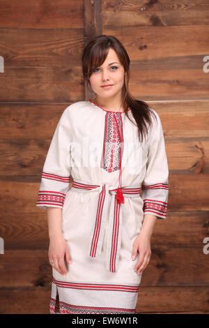 Frau in ukrainischer Tracht Stockfoto