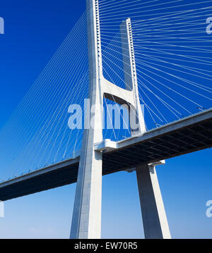 Vasco da Gama Brücke, Lissabon, Portugal, Europa Stockfoto