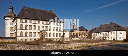 Schloss Sichtigvor, Burg des Deutschen Ordens, Mülheim, Warstein, Sauerland, Nordrhein-Westfalen, Deutschland Stockfoto