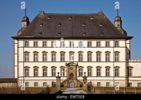 Schloss Sichtigvor, Burg des Deutschen Ordens, Mülheim, Warstein, Sauerland, Nordrhein-Westfalen, Deutschland Stockfoto