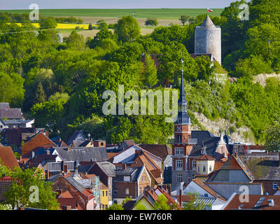 Blick über Camburg, Thüringen, Deutschland Stockfoto