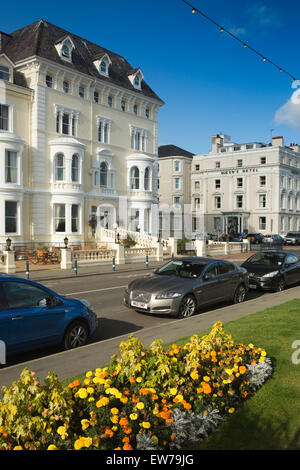 Großbritannien, Wales, Conwy, Llandudno, Mostyn Crescent, elegante Mid viktorianischen Gebäude Stockfoto