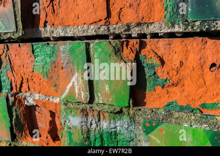 Ziegelmauer Stockfoto