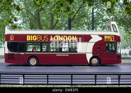 London-Sightseeing-Tour-Bus "Big Bus London" Stockfoto