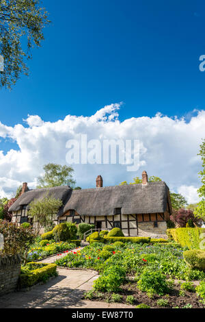 Anne Hathaway Ferienhaus und Gärten in Stratford-upon-Avon war das Haus von Anne Hathaway, die Ehefrau von William Shakespeare Stockfoto