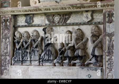 William Horton-Denkmal, St. James Church, Staunton, in der Nähe von Tewkesbury, Gloucestershire, England, UK Stockfoto