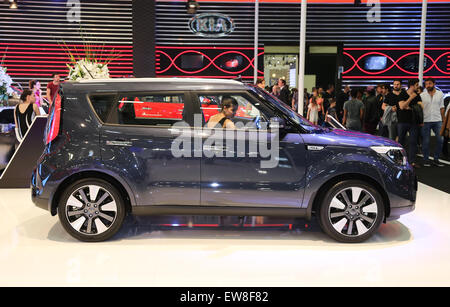 ISTANBUL, Türkei - 30. Mai 2015: Kia Soul in Istanbul Autoshow 2015 Stockfoto