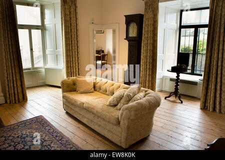 Irland, Co. Wexford, Enniscorthy Castle, Roche Familie Wohnzimmer besetzt bis 1951 Stockfoto