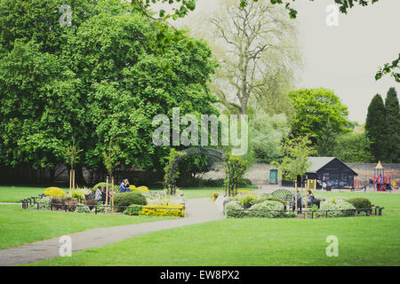 CAMBRIDGE, ENGLAND - 7. Mai 2015: "Fellows Garten" hinter Christi College in Cambridge, England Stockfoto