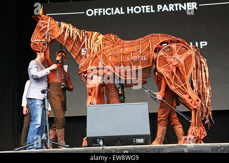 London, UK. 20. Juni 2015. Haudegen lohnt sich ein Besuch zum West End Live 2015 in London Credit: Paul Brown/Alamy Live News Stockfoto