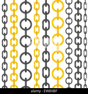 Reihe von verschiedenen Ketten Stock Vektor