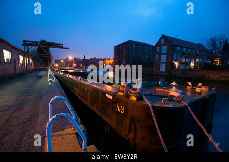 Canalside in Newark on Trent, Nottinghamshire, England UK Stockfoto