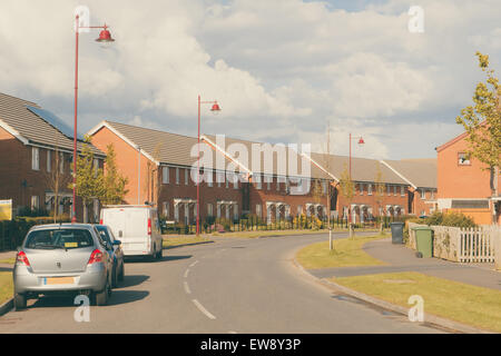 Modernen neu erbauten Wohnsiedlung Konzeptbild Stockfoto