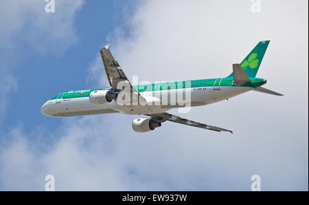 Aer Lingus Airbus a321 EI-CPH Abfahrt Flughafen London-Heathrow LHR Stockfoto