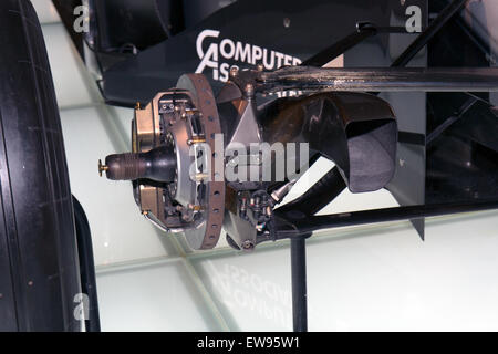 McLaren MP4-14 (Explosionszeichnung) Bremse vorne Mercedes-Benz Museum Stockfoto