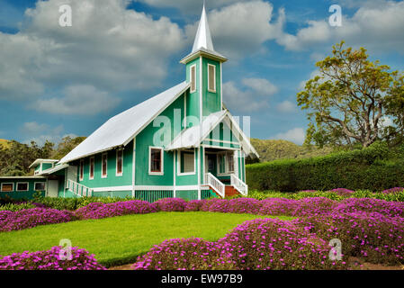 Keola Mauloa Kirche. Waimea, Hawaii, Big Island Stockfoto