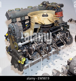 Porsche 912 Motor (für 917-30) Cutaway-1 Porsche Museum Stockfoto