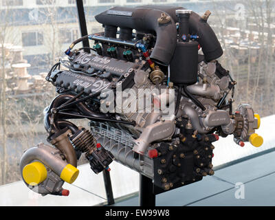 TAG TTE PO1 Motor vorne rechts Porsche Museum Stockfoto