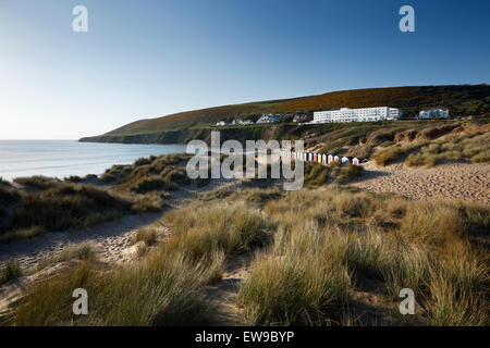 Saunton Sands. Braunton Burrows, Devon, UK. Teil des UNESCO-Biosphärenreservats North Devon. Stockfoto