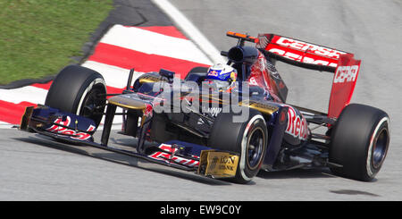 Daniel Ricciardo 2012 Malaysia zu qualifizieren Stockfoto