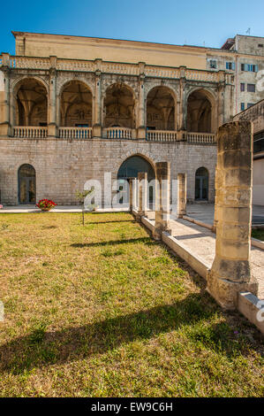 Italien Apulien Barletta La Marra Palast - Fassade-Meerseite Stockfoto
