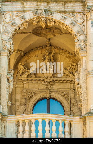 Italien Apulien Barletta La Marra Palace - barocke bestimmten - Fassade mit Blick aufs Meer Stockfoto